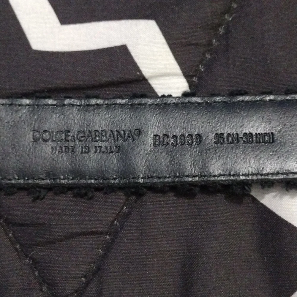 Dolce and Gabbana Leather & Felt Belt